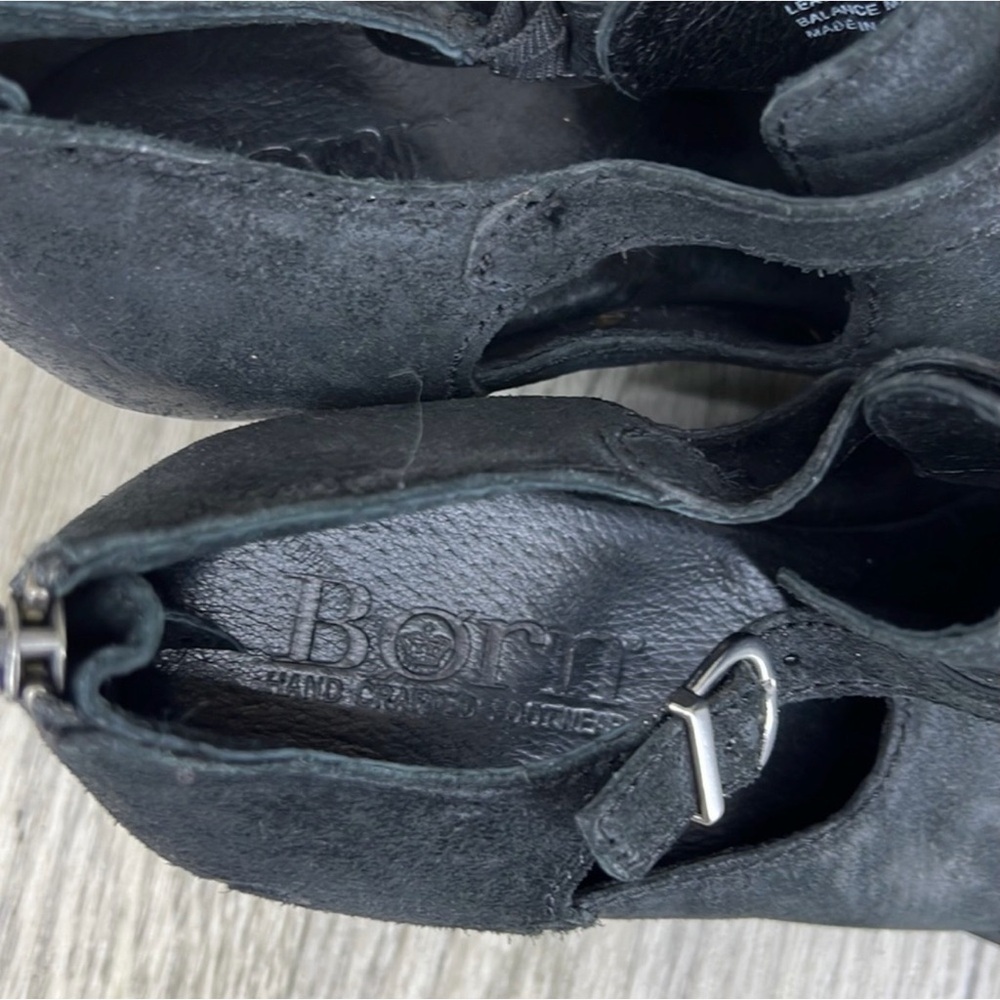 Born Women's Black Suede Ankle Booties - Picture 8 of 10